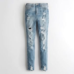 NEVER WORN HOLLISTER High-Rise supper skinny Blue